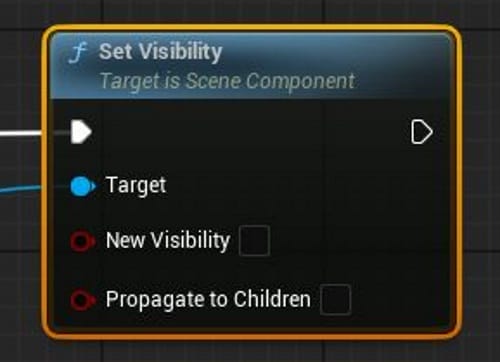 UE5のSet Visibility